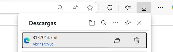 Cómo descargar un archivo XML en Ecuafact