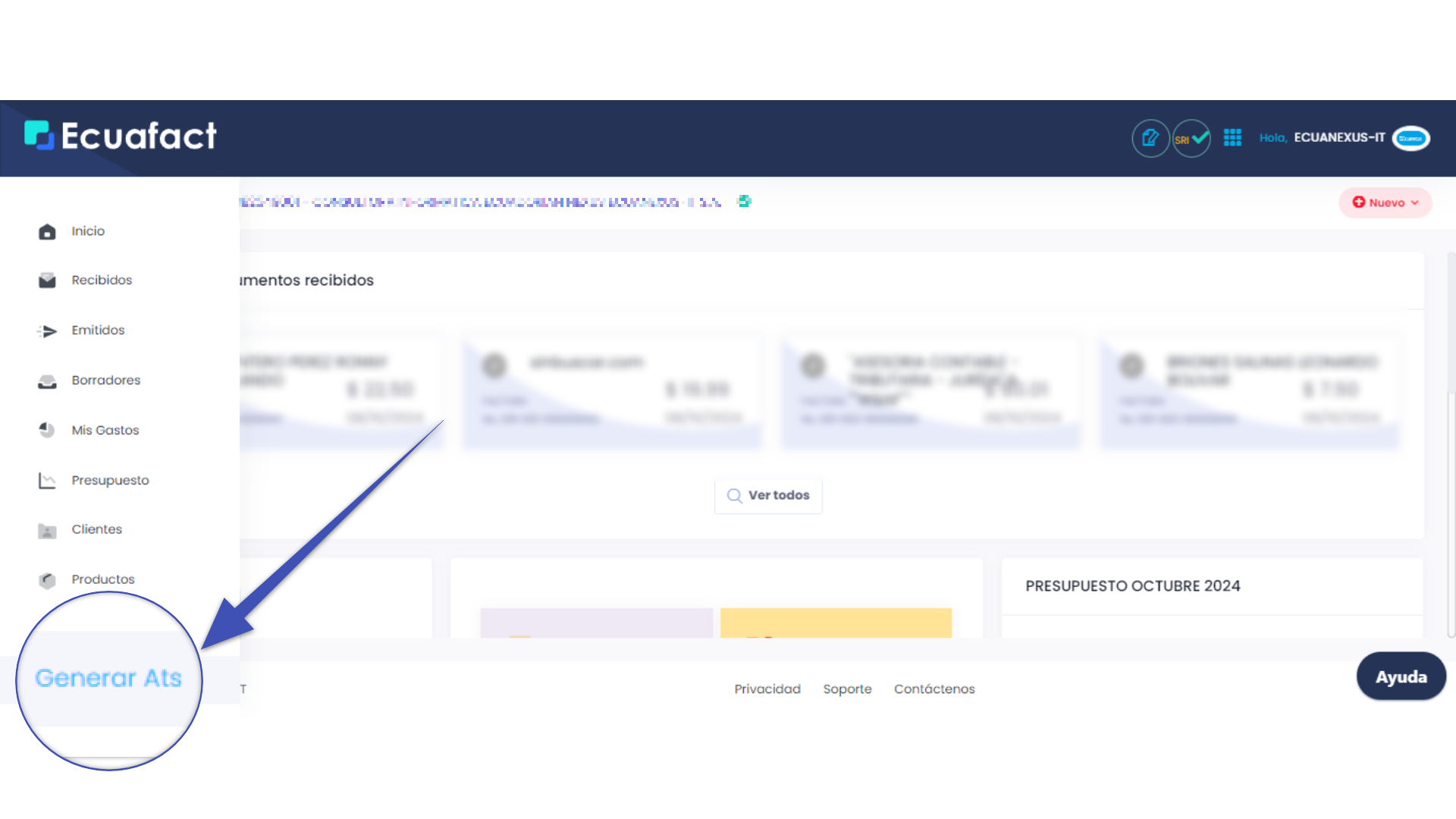 Cómo Generar el ATS en ECUAFACT