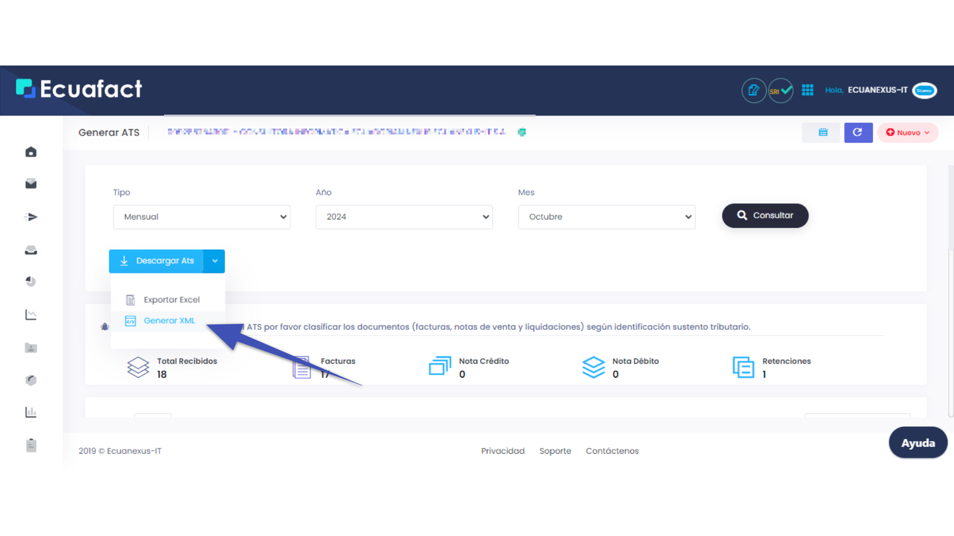 Cómo Generar el ATS en ECUAFACT