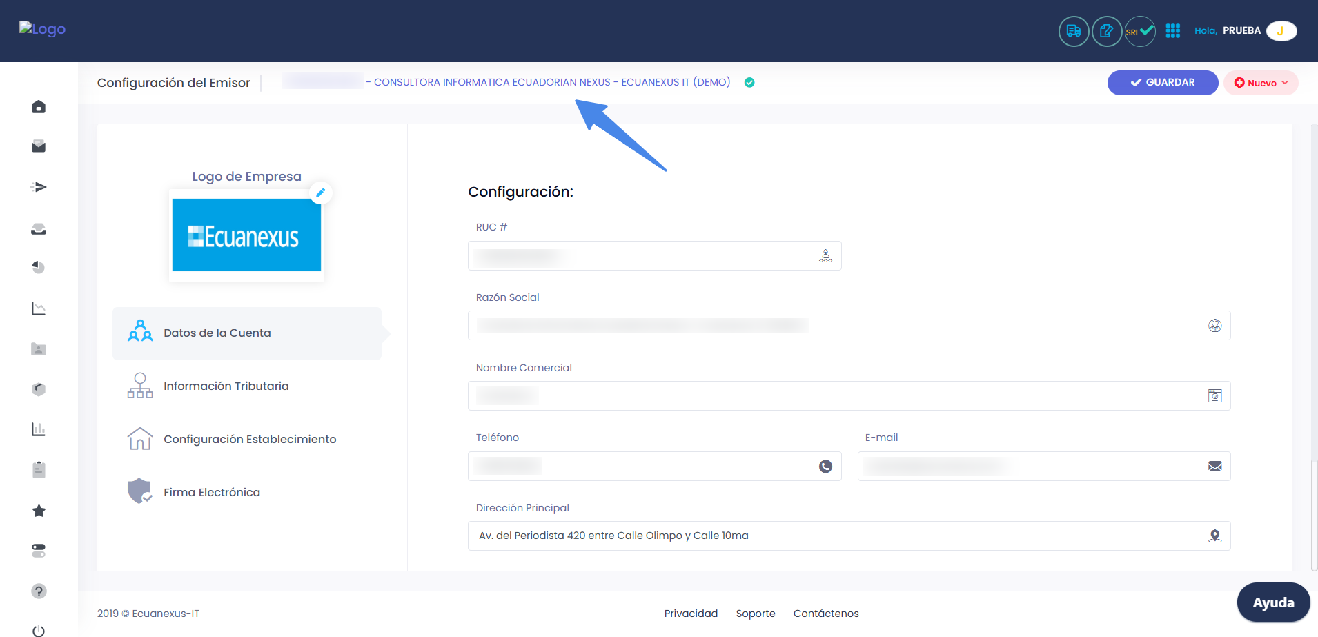 Configuración de Logos por Establecimiento