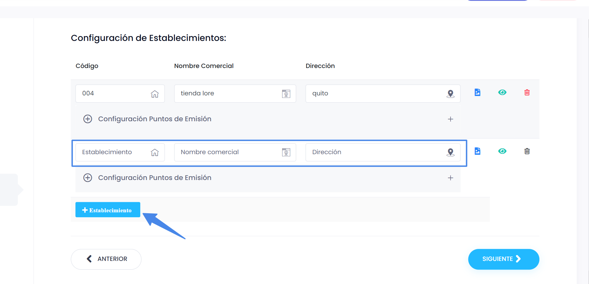 Configuración de Logos por Establecimiento