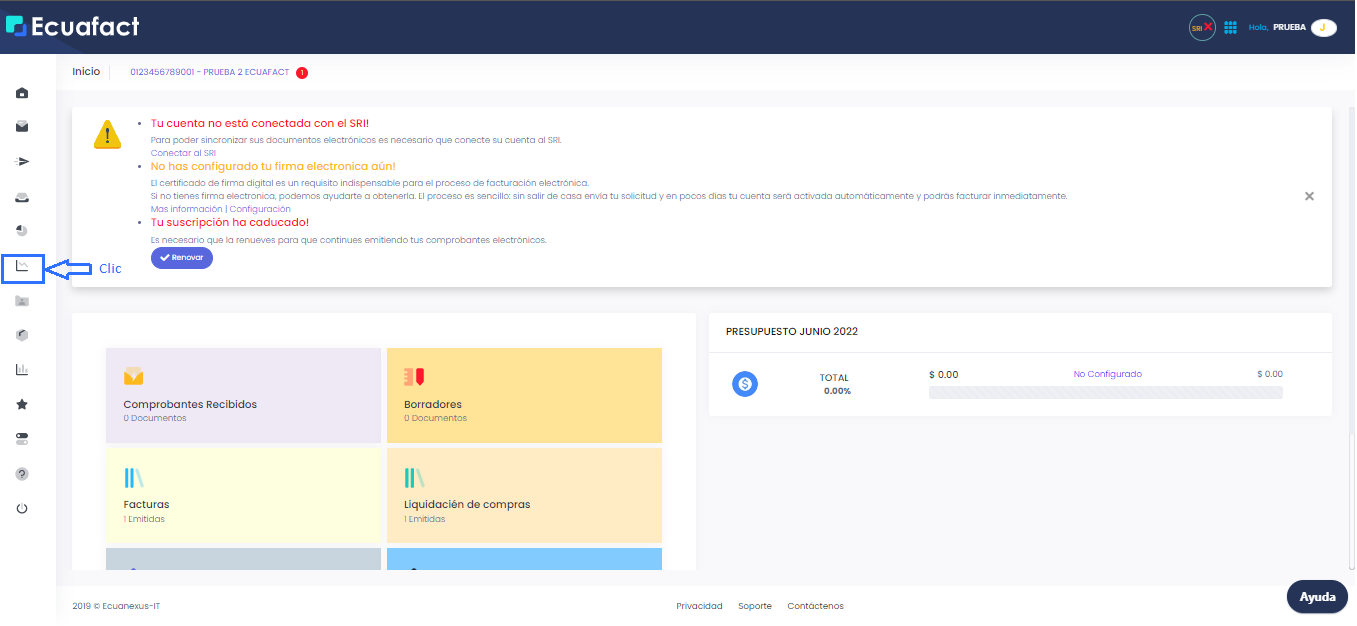 Configuración de Presupuesto