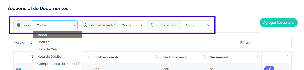 Guía rápida: Configuración de Secuenciales