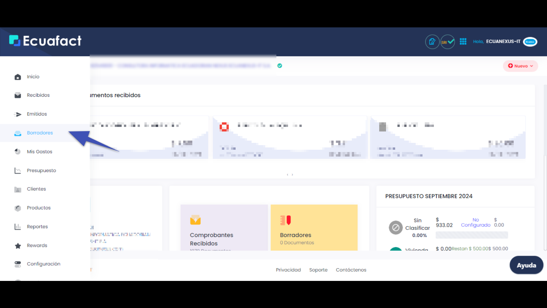 Factura de Borrador al SRI