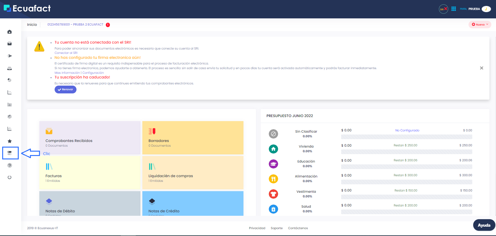 Guía paso a paso: Vinculación de usuario por RUC en Ecuafact
