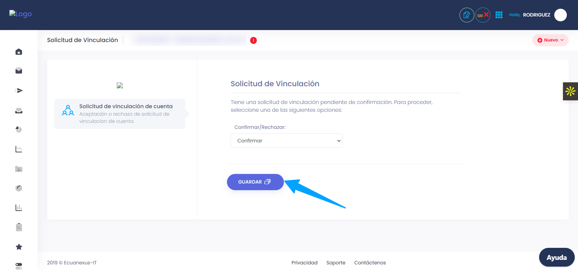 Guía paso a paso: Vinculación de usuario por RUC en Ecuafact