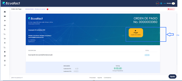 Renovar la suscripción de una cuenta