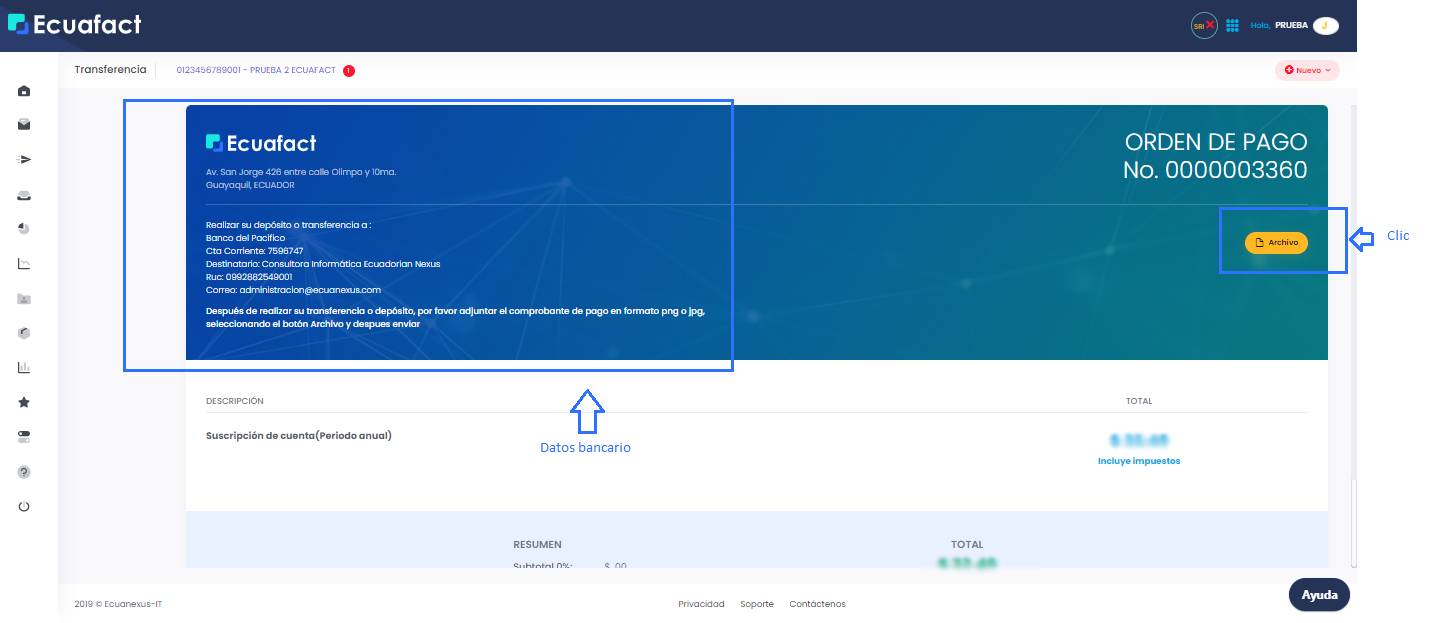 Renovar la suscripción de una cuenta