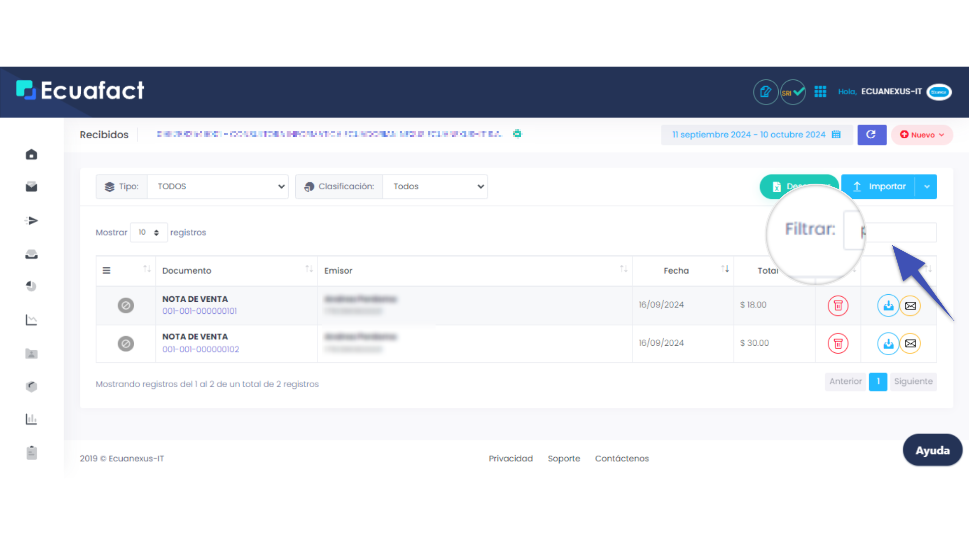 SECCIÓN ATS: Cómo Crear una Nota de Venta